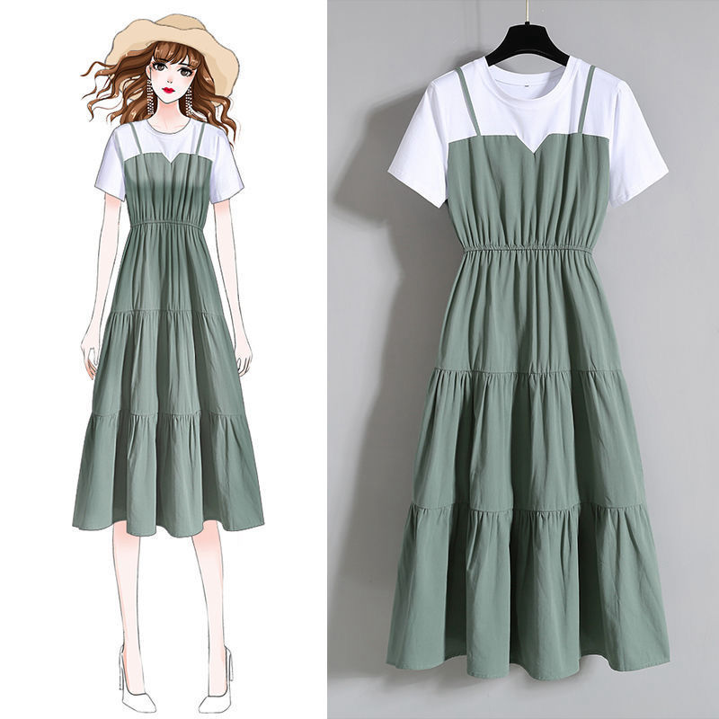 Stitching Two Fake Korean Skirts