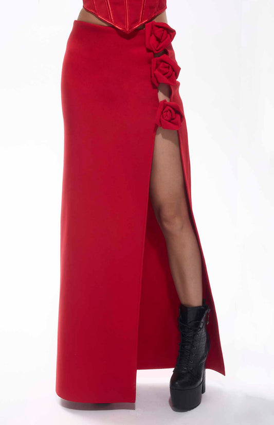 Tita Bandage Flower Decor Skirt